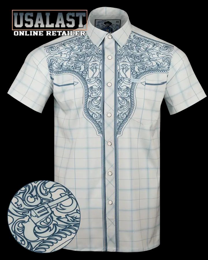 Outlaw V2 Pearl Snaps Short Sleeve Hawaiian Shirt