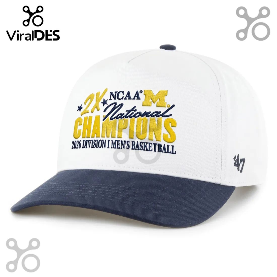 Michigan 2X NCAA 2026 Men’s Basketball National Champions ’47 Brand Hat