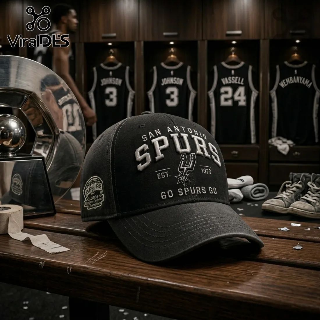 San Antonio Spurs 2026 Western Conference Champions Baseball Cap