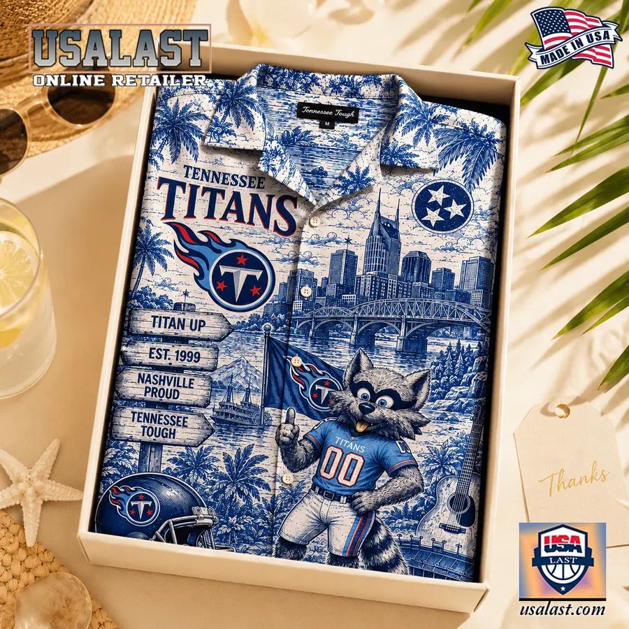Tennessee Titans Vintage Tropical Hawaiian Shirt