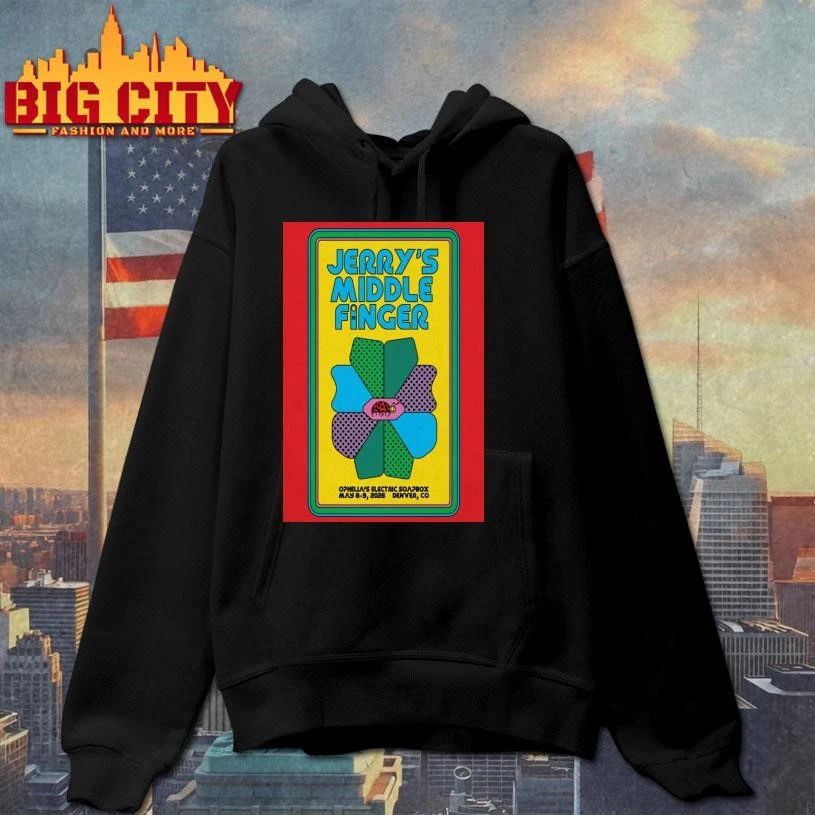 Jerry’s Middle Finger In Denver CO On May 8-9 2026 Tour Poster Shirt