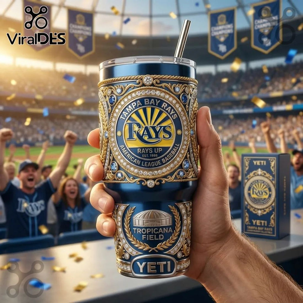Tampa Bay Rays YETI Championship 40oz Stanley Tumbler