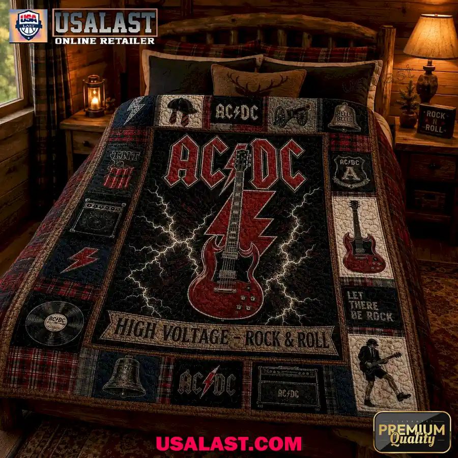 AC/DC High Voltage Rock N Roll Quilt Blanket