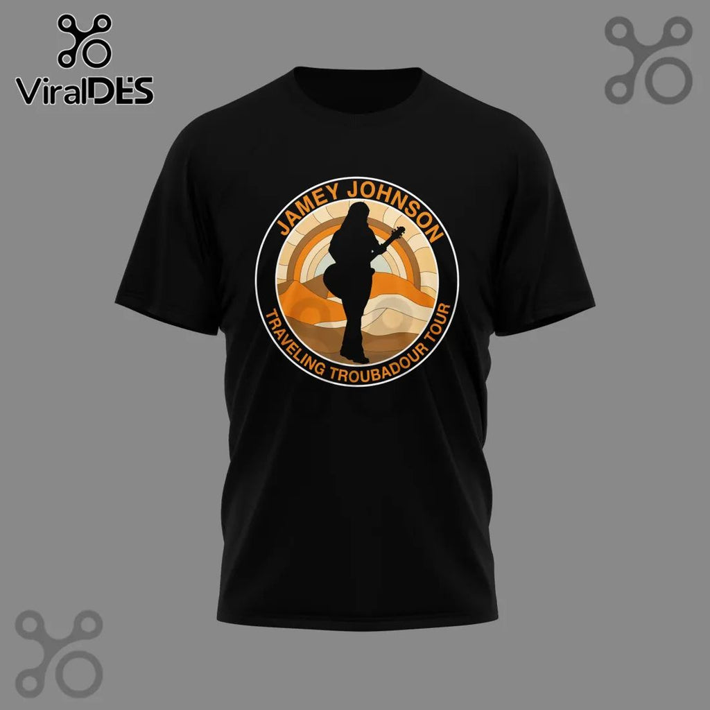 Jamey Johnson Traveling Troubadour Tour Concert Dates Graphic T-Shirt