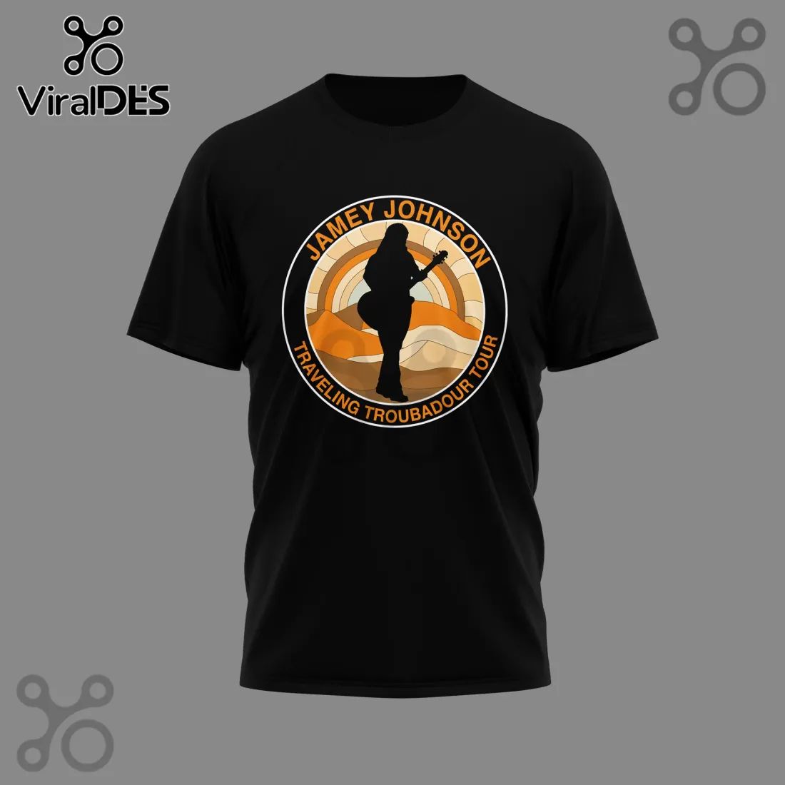 Jamey Johnson Traveling Troubadour Tour Concert Dates Graphic T-Shirt