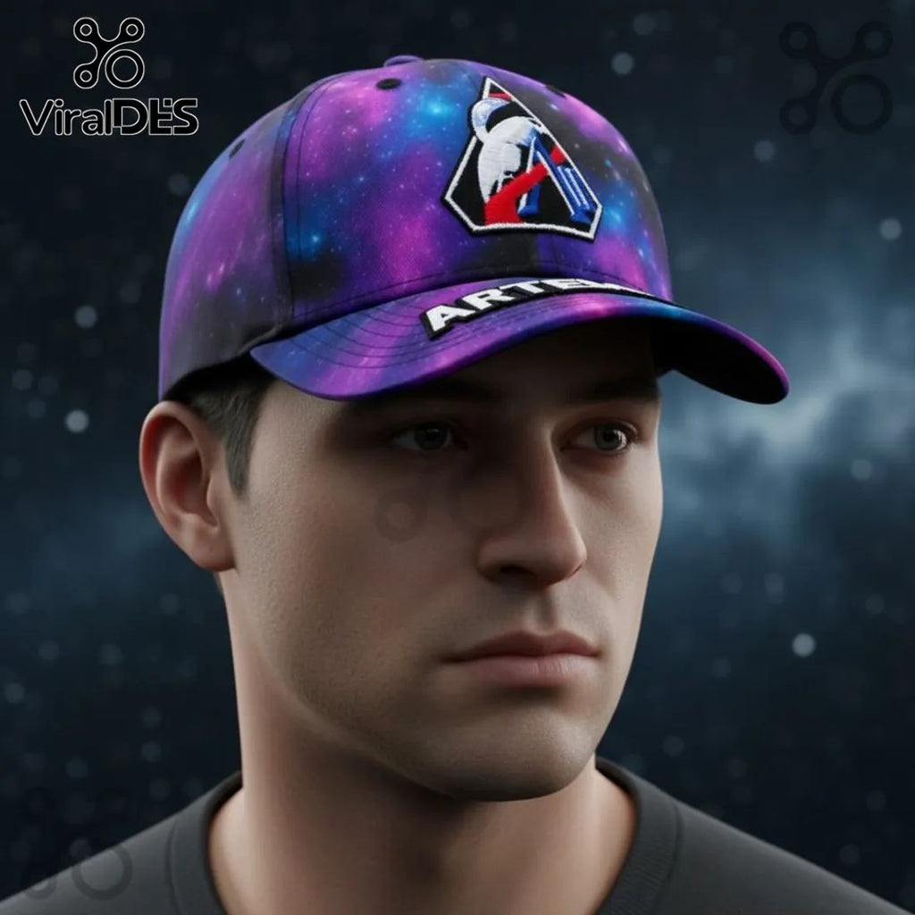 Artemis II NASA Galaxy Space Mission Baseball Cap