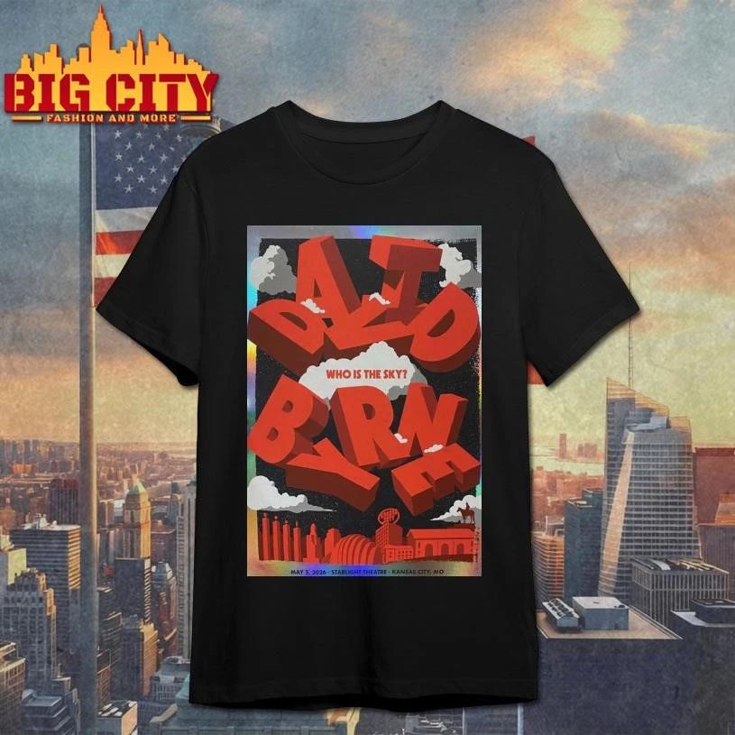 Premium May 5 2026 David Byrne Poster Starlight Theatre – Kansas City, MO TOUR Shirt