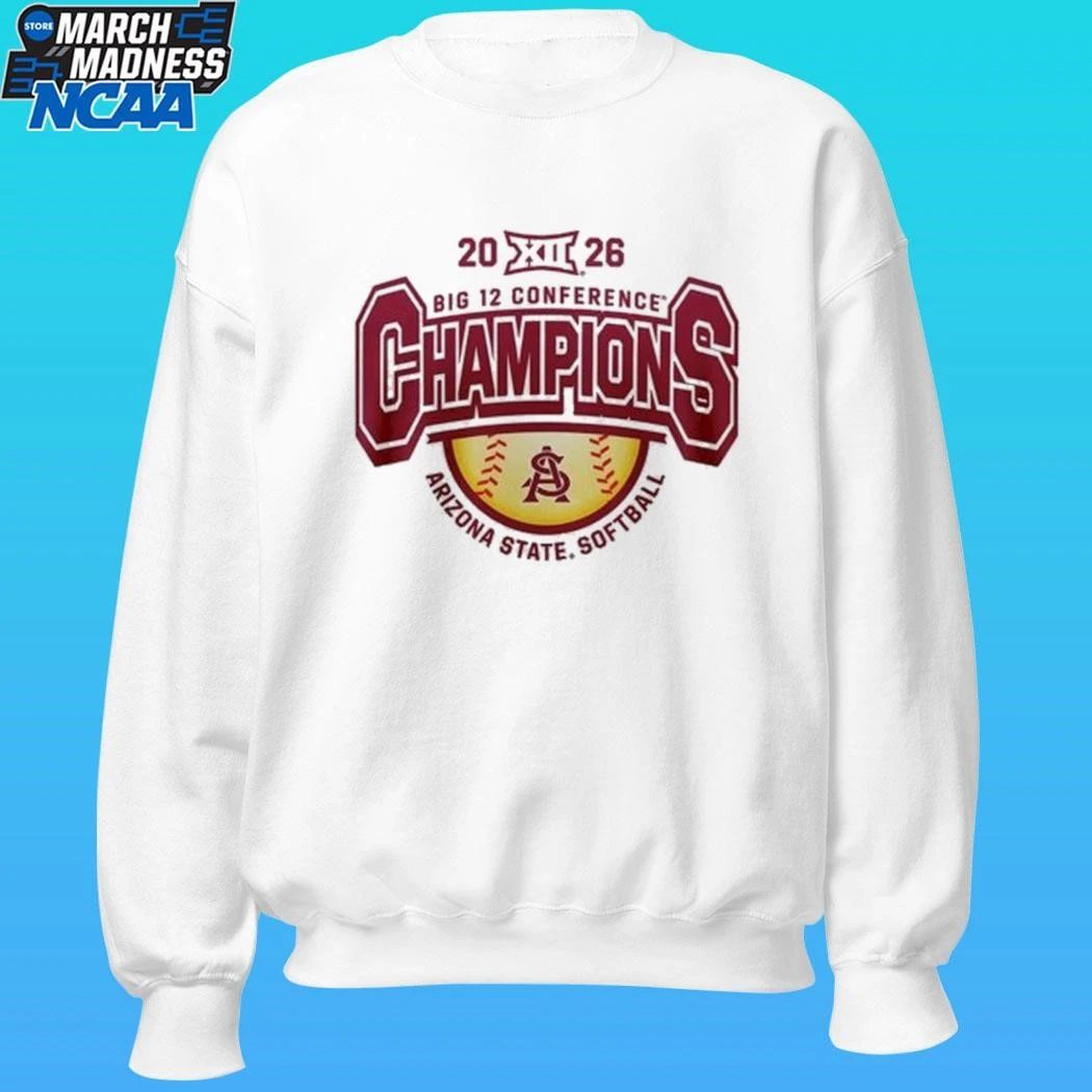 Arizona State Sun Devils Softball Big 12 Tournament Champions 2026 Shirt
