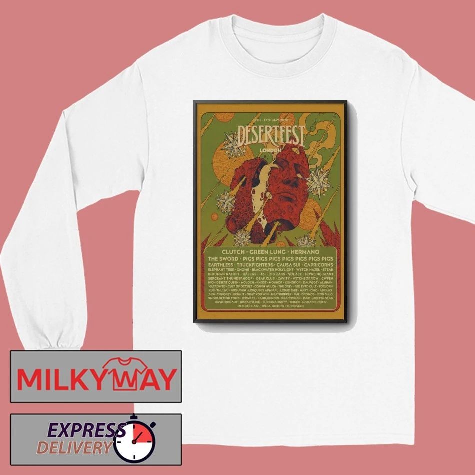 LIMITED Desertfest London Poster May 15-17 2026 Tour shirt
