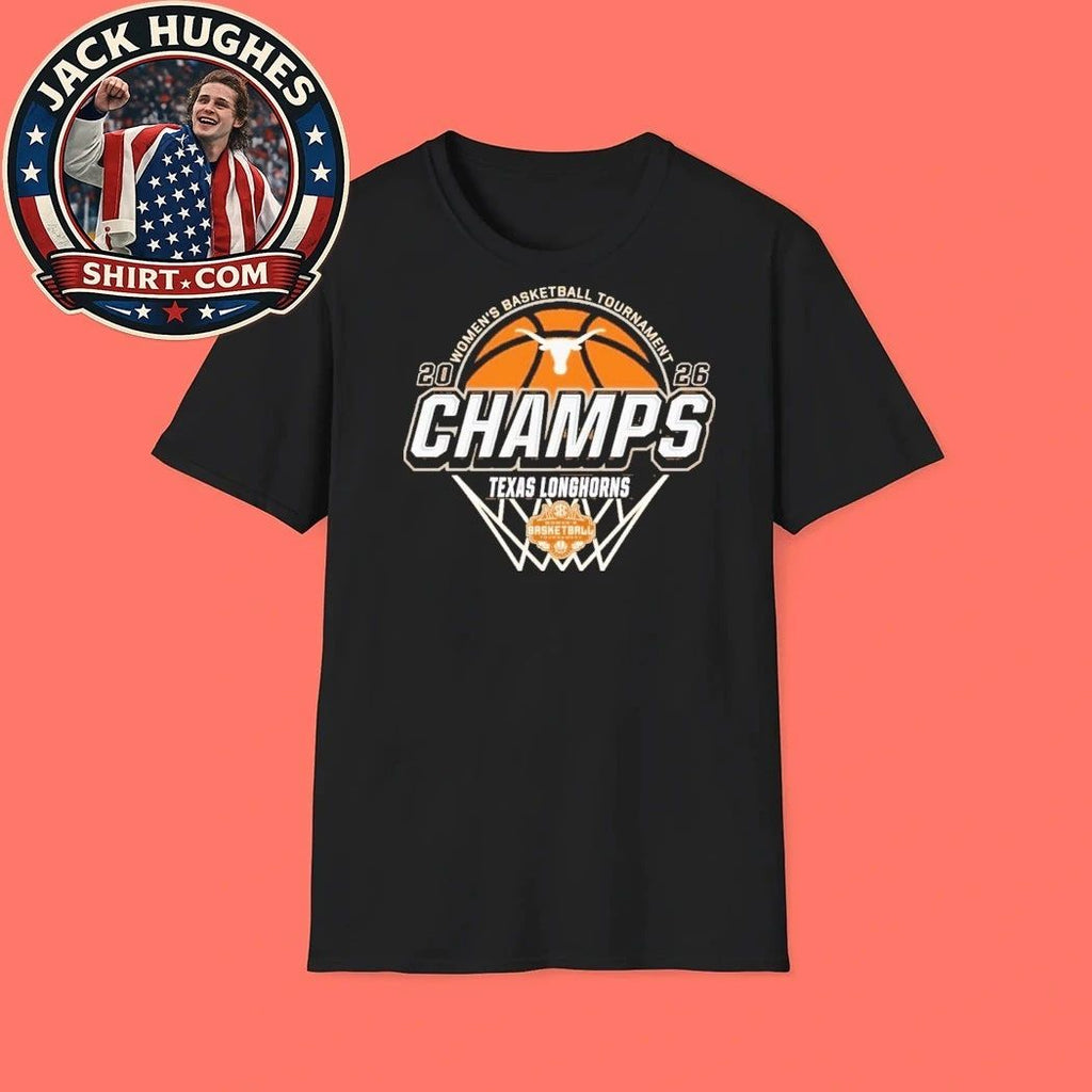 Texas Longhorns Women’s Basketball Tournament Champs 2026 Logo T-Shirt