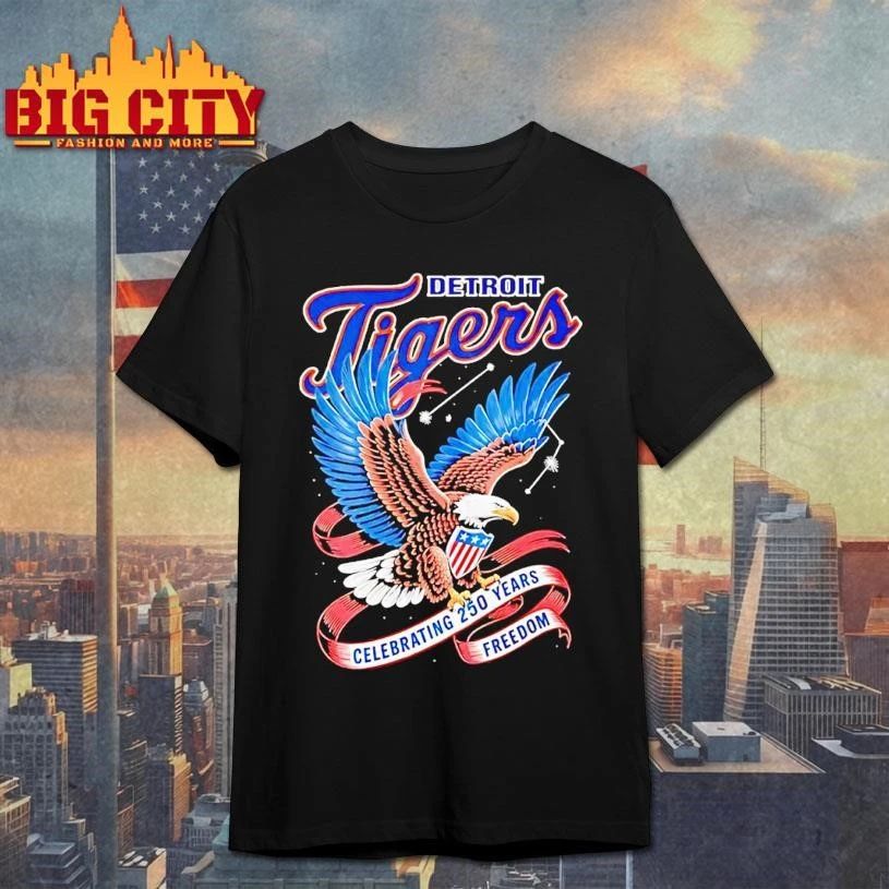 Detroit Tigers Celebrating 250 Years Of Freedom Shirt