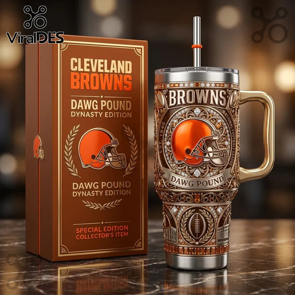Cleveland Browns Dawg Pound Dynasty Edition 40oz Stanley Tumbler