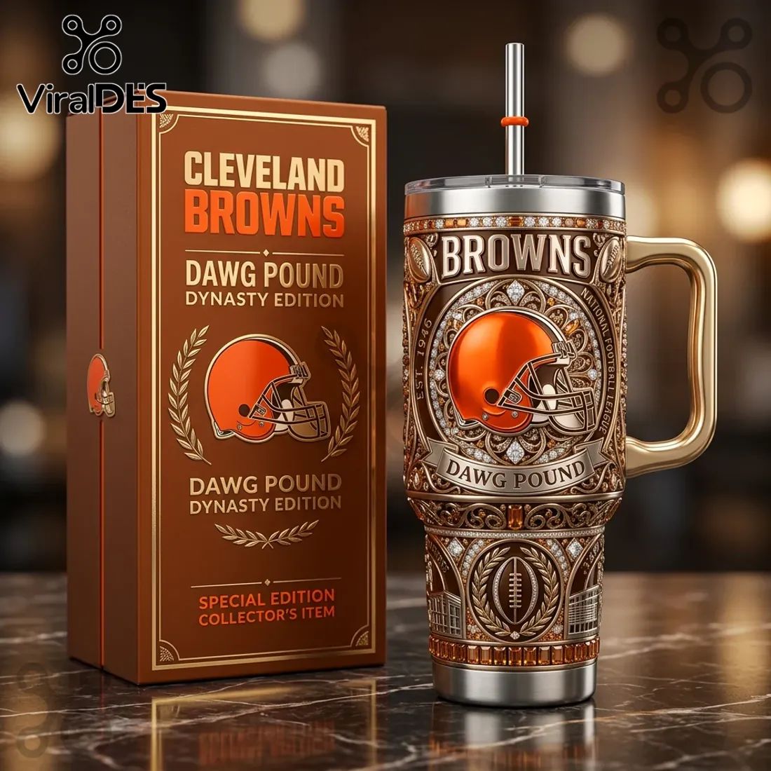 Cleveland Browns Dawg Pound Dynasty Edition 40oz Stanley Tumbler