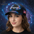 Artemis II NASA Moon Mission USA Flag Baseball Cap