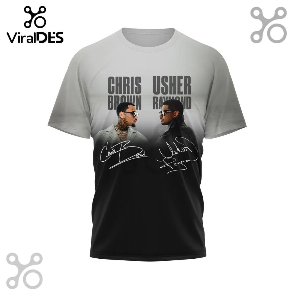 Chris Brown Usher The R&B Tour 2026 Concert T-Shirt