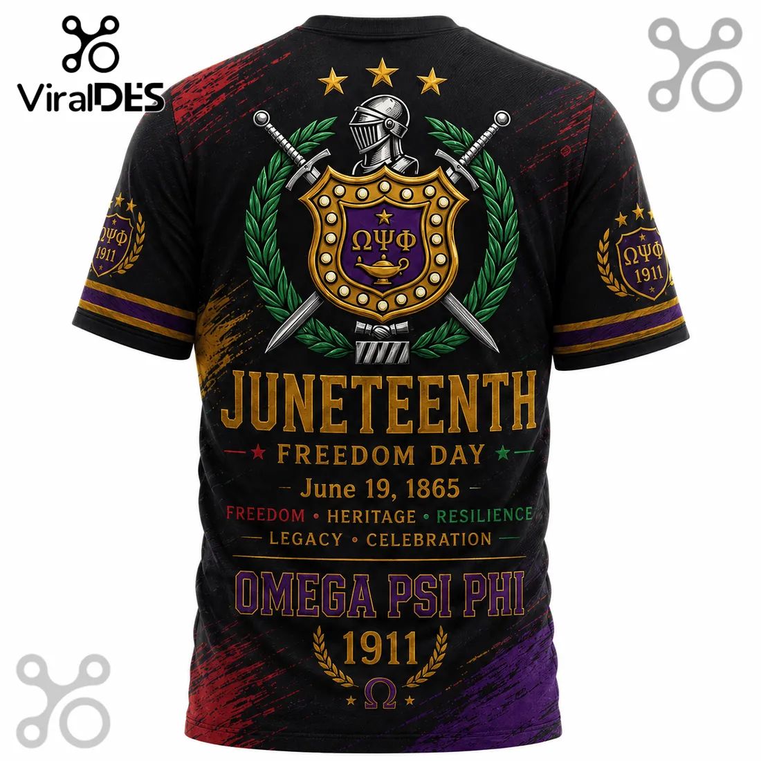 Omega Psi Phi Juneteenth Freedom Day 1865 Shirt