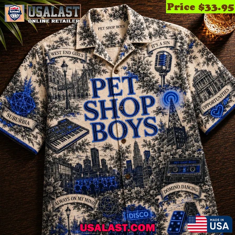 Pet Shop Boys Synth Pop Band Hawaiian Shirt
