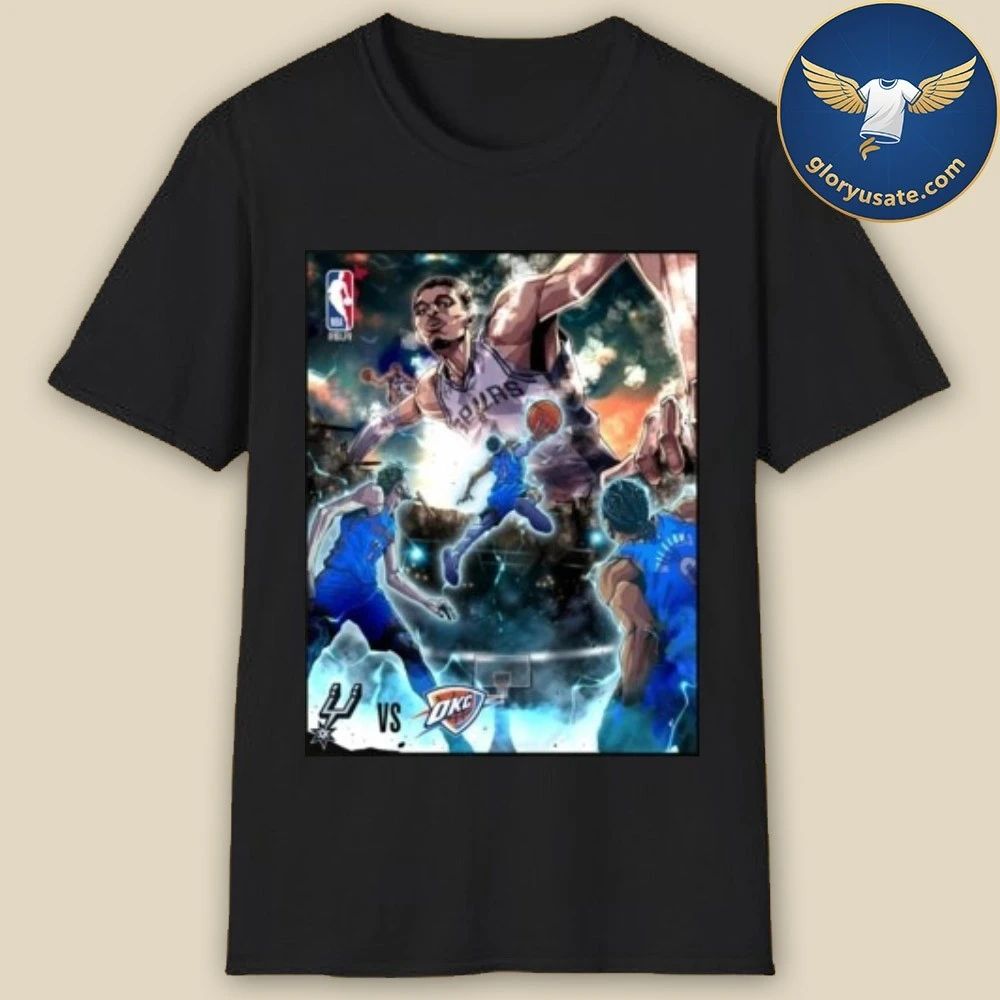 Nba San Antonio Spurs Vs Oklahoma City Thunder 2026 Poster Shirt