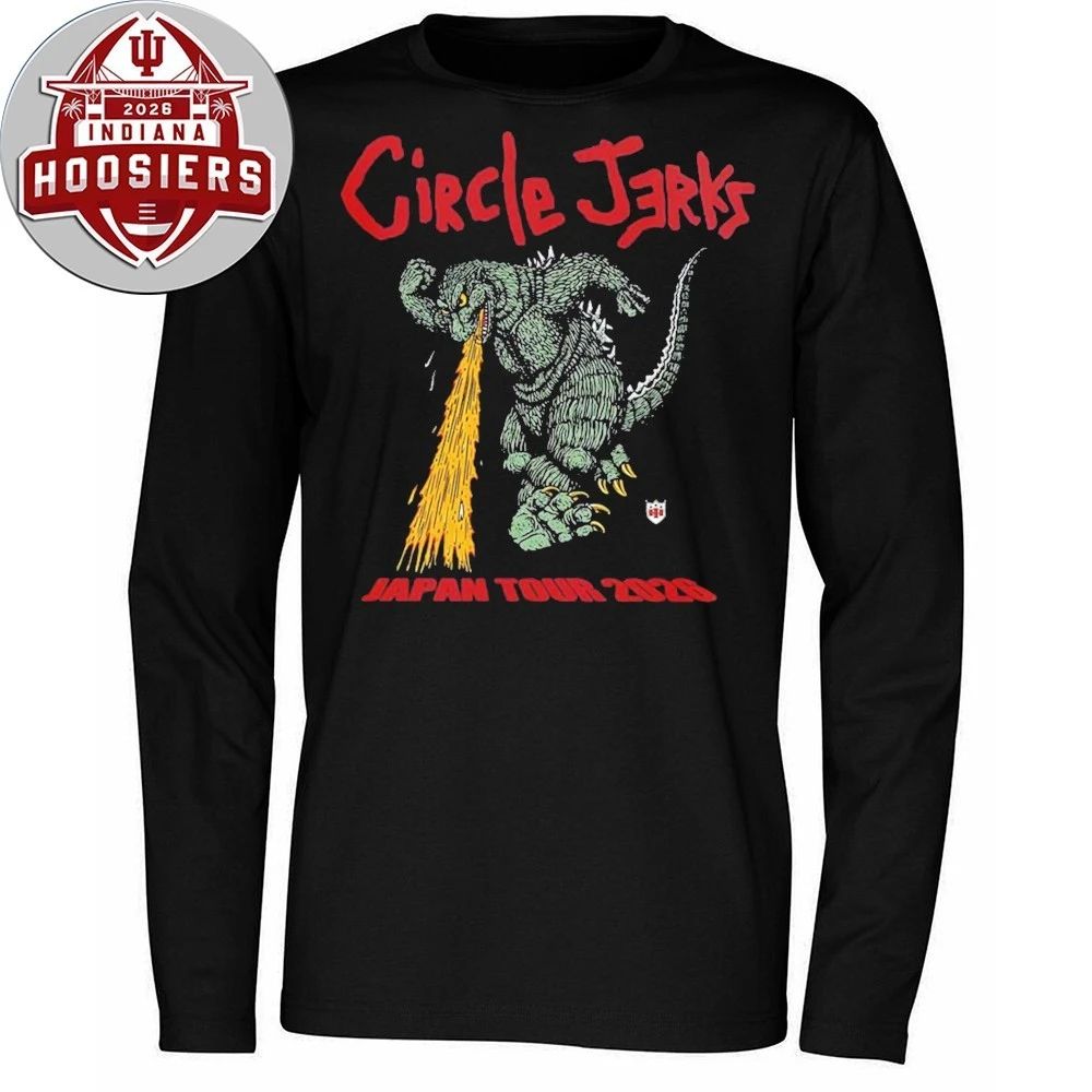 Circle Jerks Japan Tour 2026 Merch Godzilla With Dates Shirts