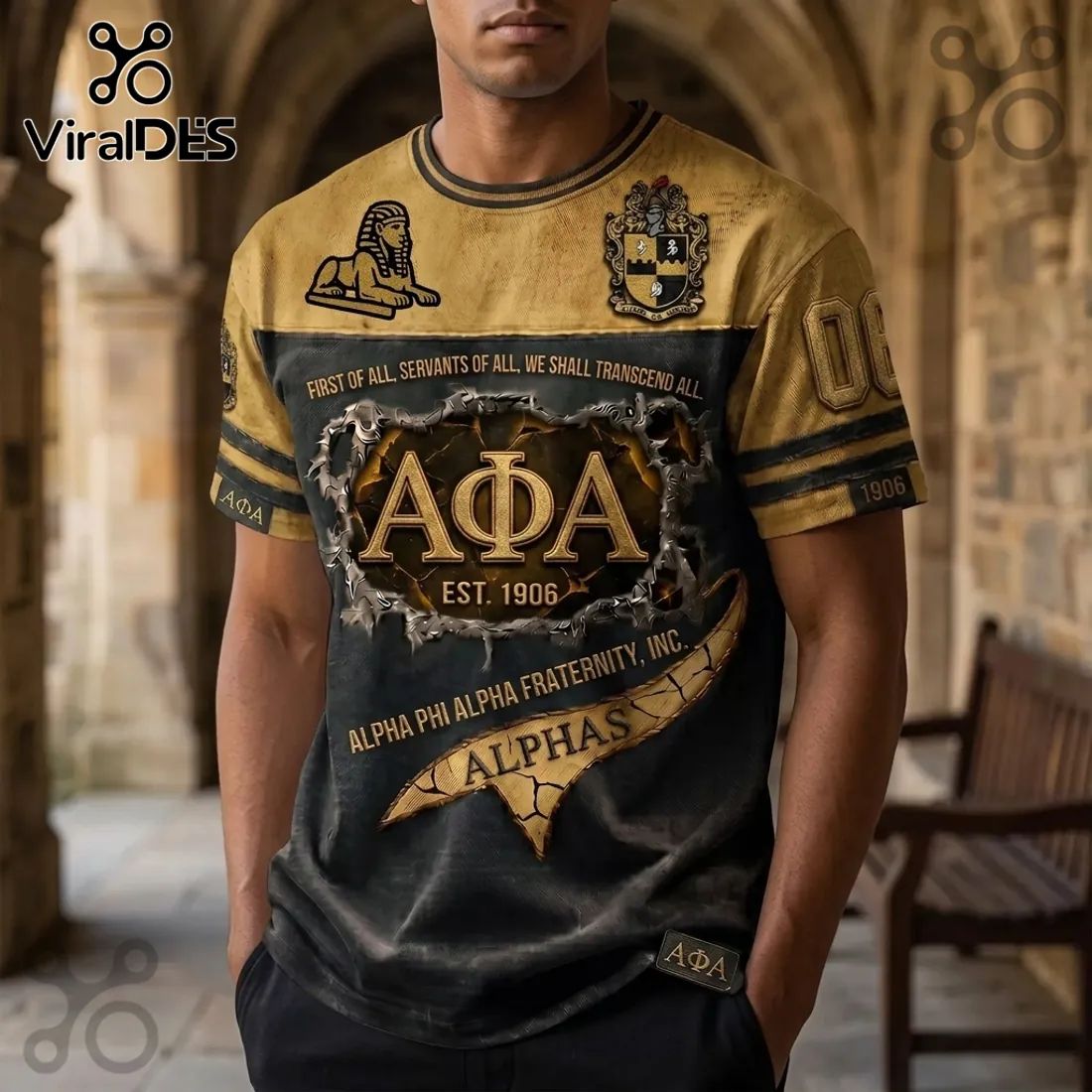 Alpha Phi Alpha 1906 Crest Premium T-Shirt