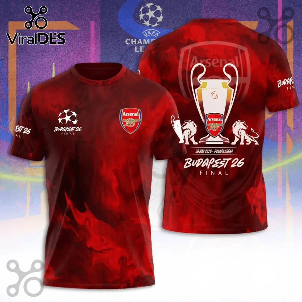 Arsenal FC Budapest 2026 Final Limited Edition Hoodie