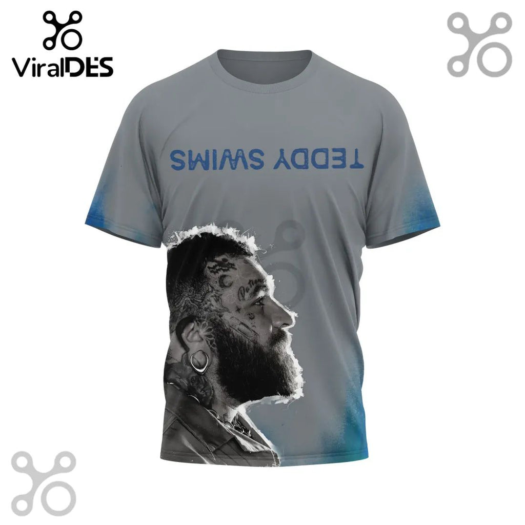 Teddy Swims The Ugly Tour 2026 Concert Fan Merch Portrait T-Shirt