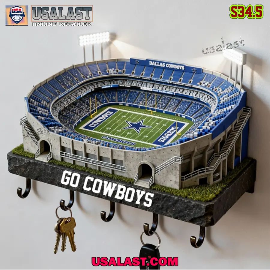 Dallas Cowboys Sports Stadium Key Hooks, Key Holder