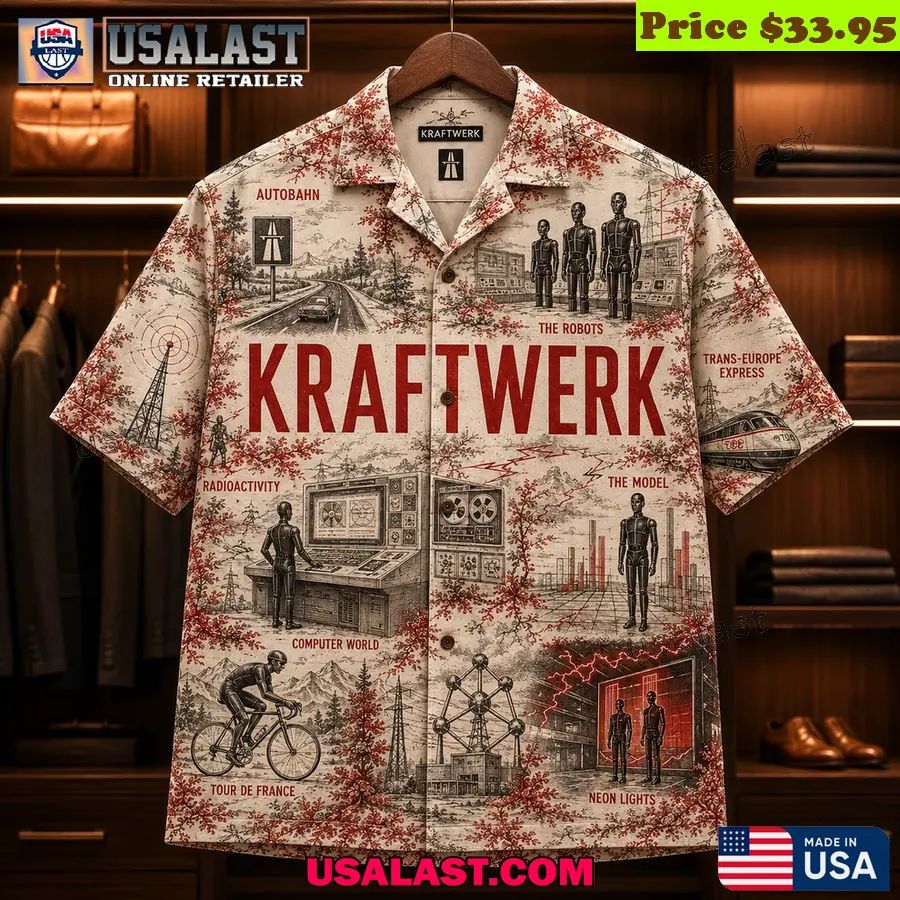 Kraftwerk Electronic Band Retro Hawaiian Shirt