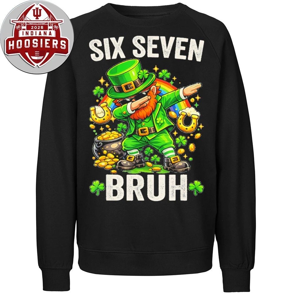 Funny 67 Meme Shamrock St Patrick’s Day Six Seven Bruh Meme T-Shirt