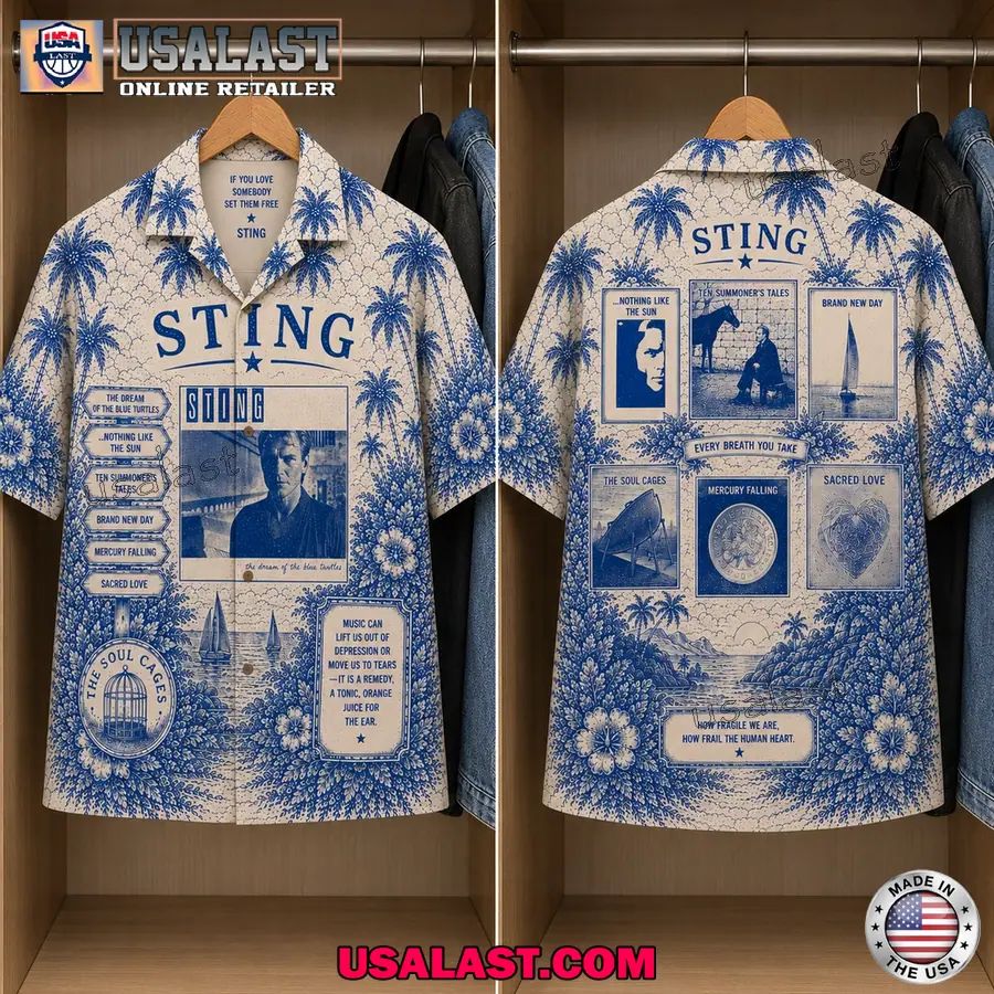 Sting Vintage Tropical Album Hawaiian Shirt