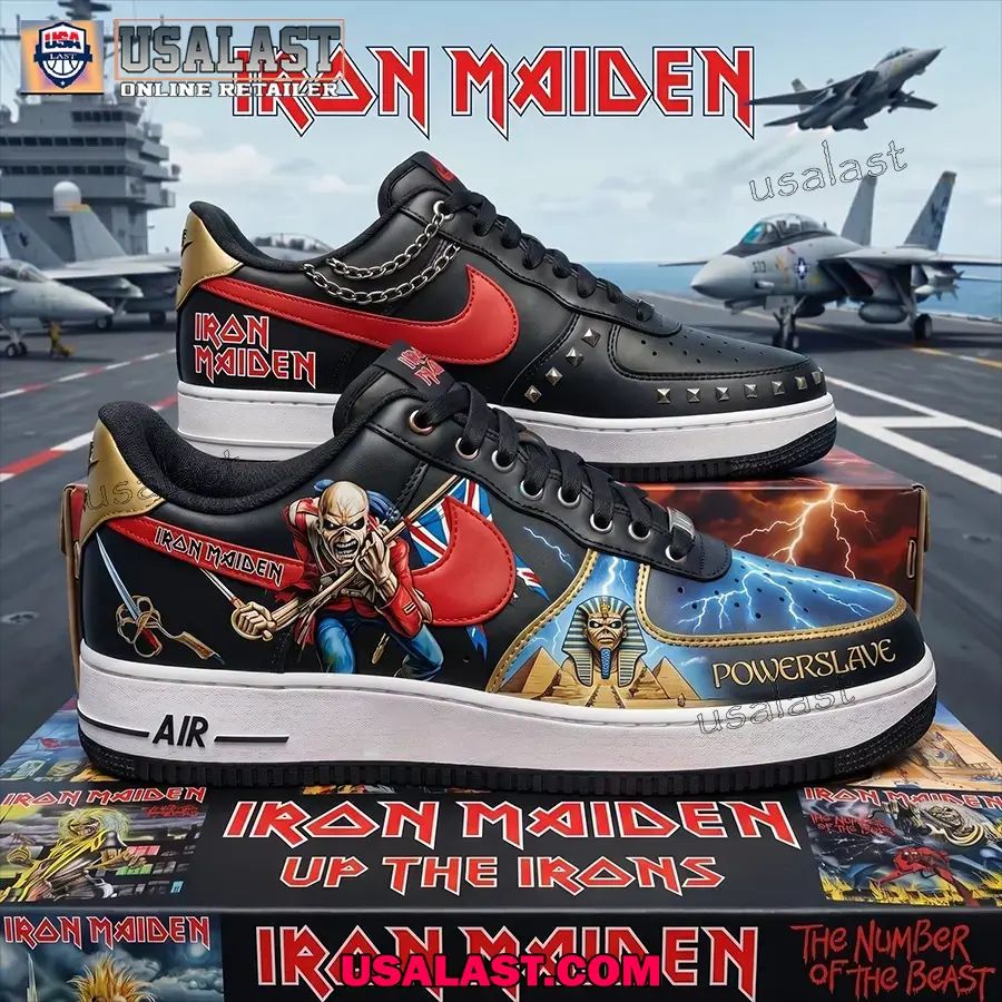 Iron Maiden Powerslave Air Force 1 Sneakers Shoes