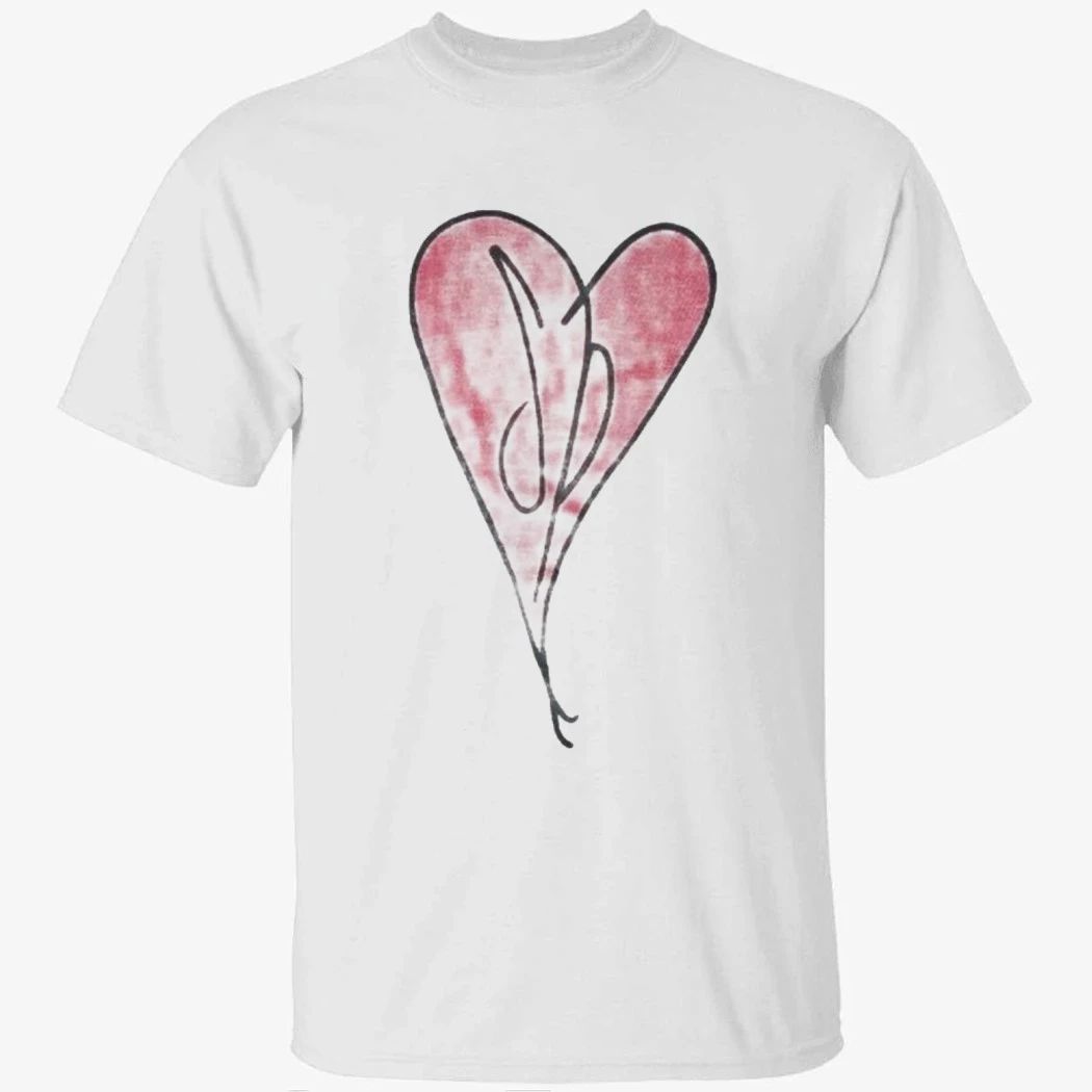 Jaden Mcdaniels Wearing Heart Shirt