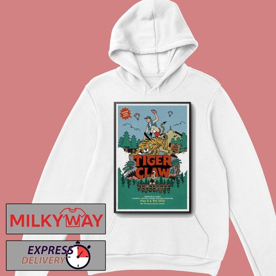 May 8-9 2026 Tiger Claw The Ascent Poster Tour shirt