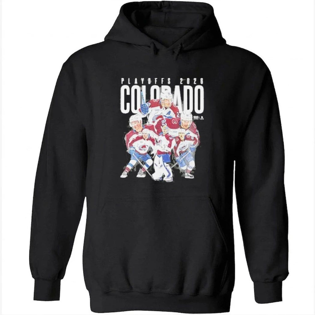 Colorado Avalanche 500 Level 2026 Playoff Heroes T-Shirt