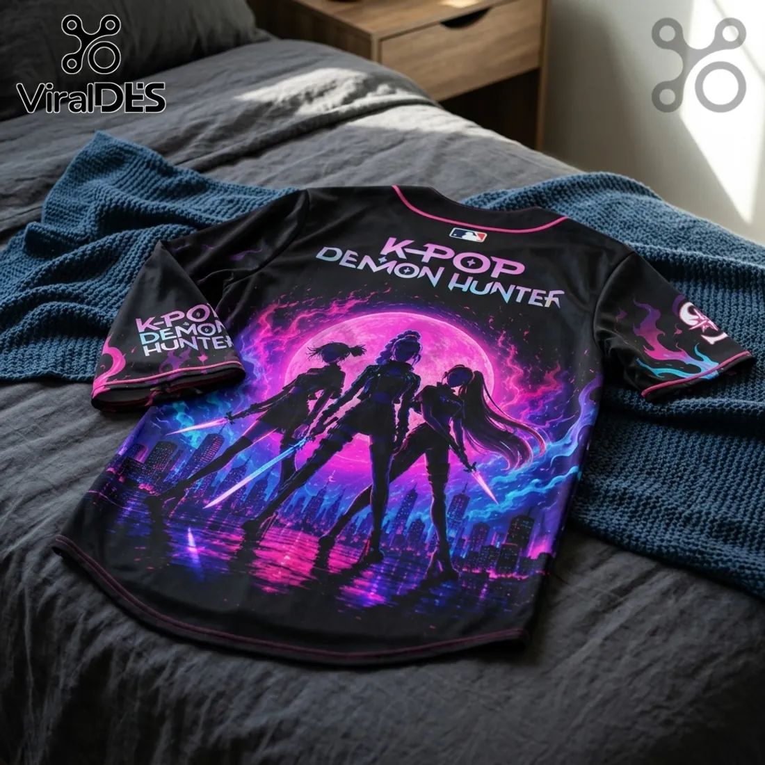 Seattle Mariners K-Pop Demon Hunters Neon Jersey