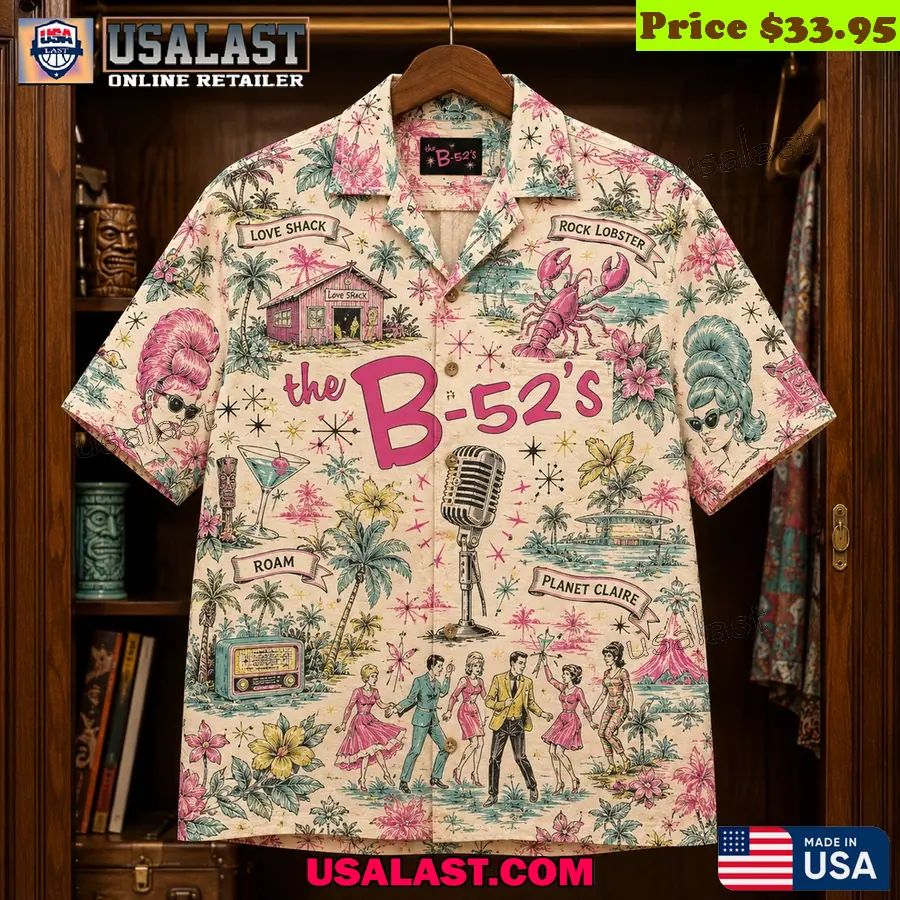 The B-52s Tropical Rock Band Hawaiian Shirt