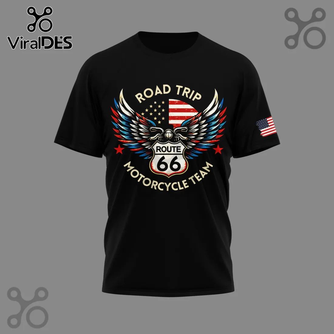 Route 66 100th Anniversary Motorcycle Road Trip T-Shirt