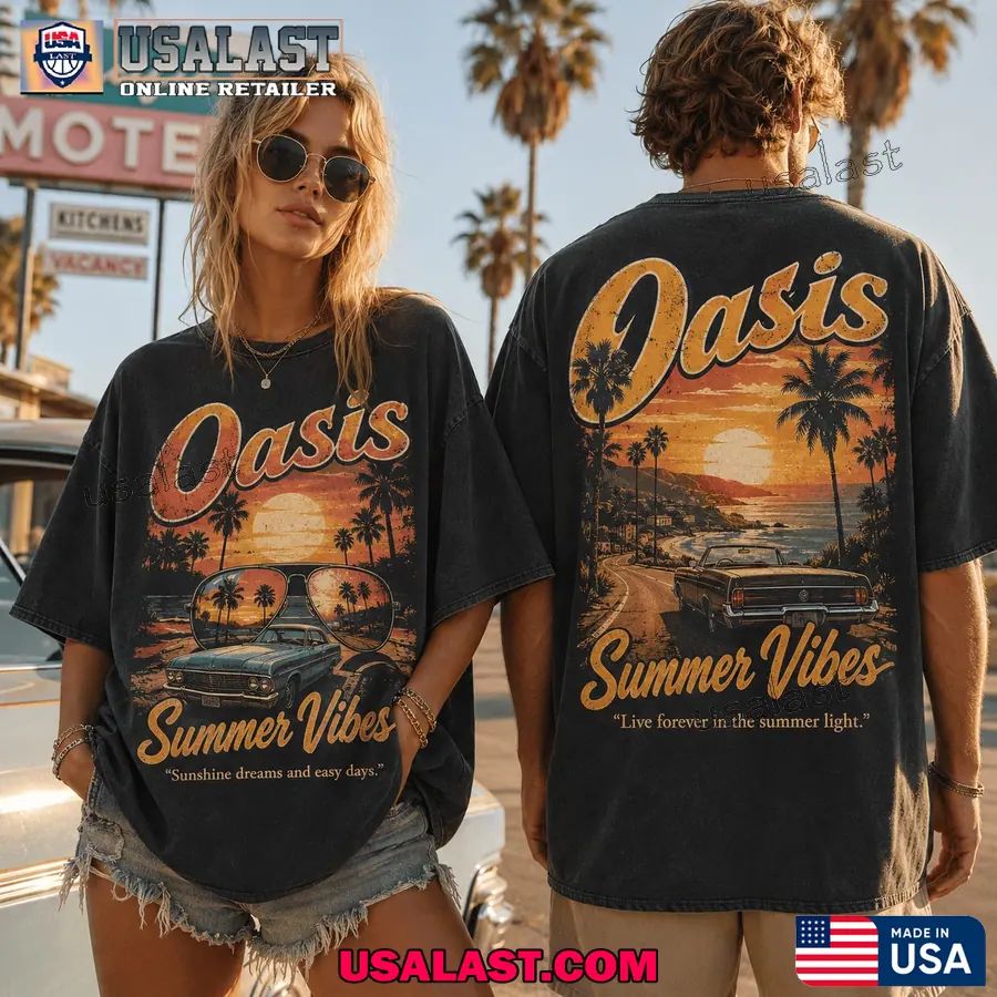 Oasis Band Summer Vibes Classic 3D T-Shirt