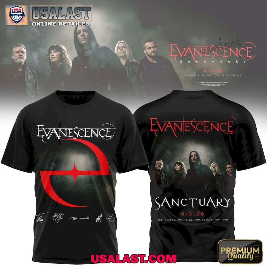 Evanescence Sanctuary Album 3D Apparel Clothing