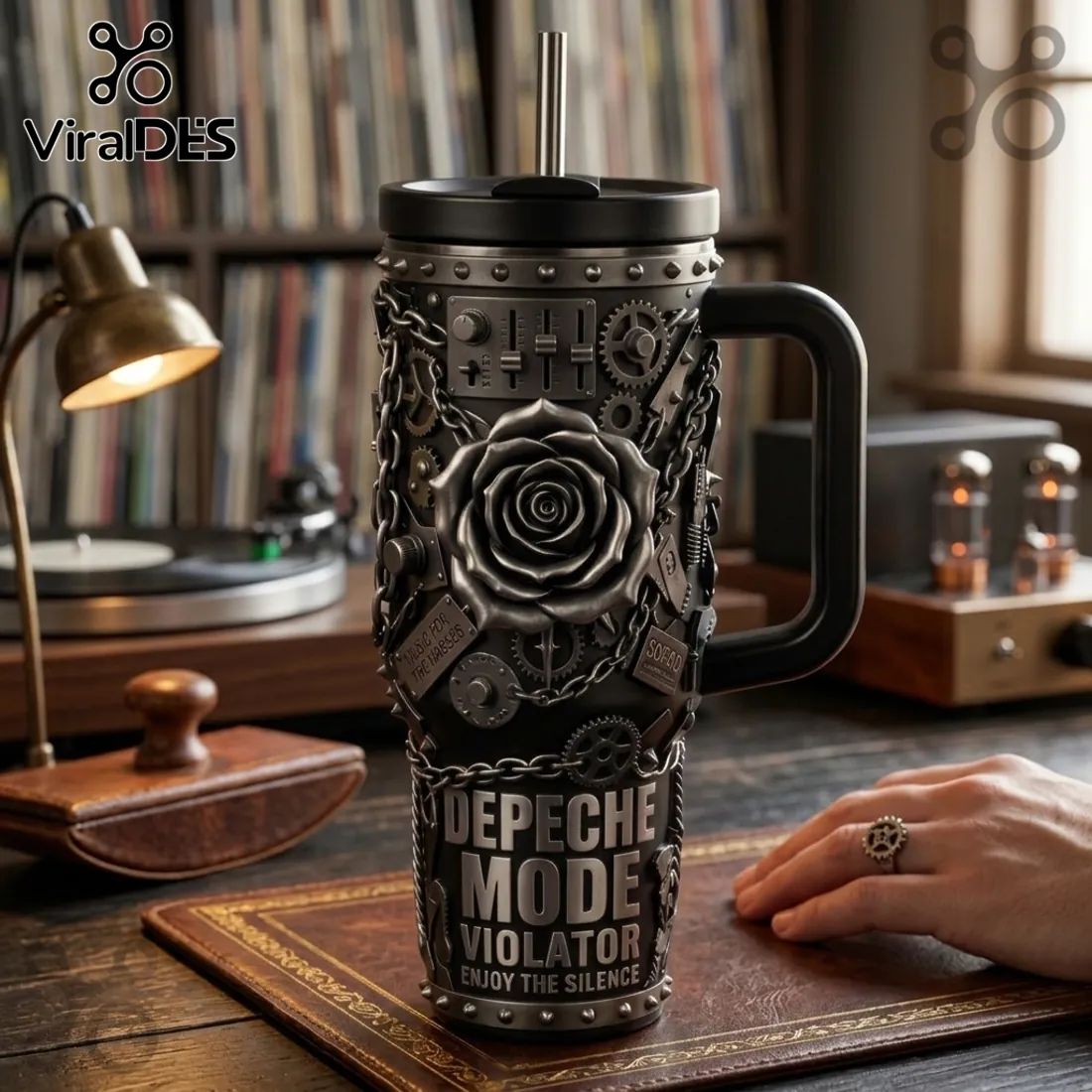 Depeche Mode Violator 40oz Handle Tumbler