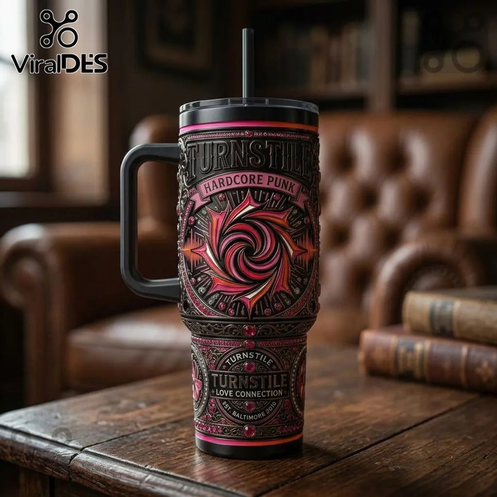 Turnstile Hardcore Punk Love Connection 40oz Stanley Tumbler
