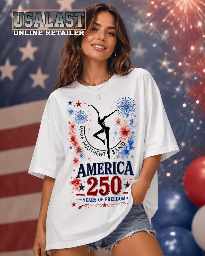 Dave Matthews Band Bless America 250th Anniversary 3D T-Shirt