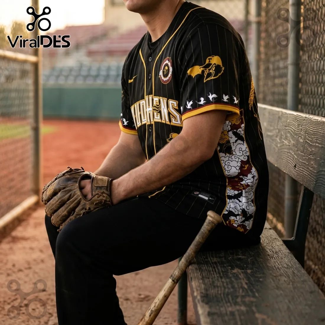 Toledo Mud Hens Fourth Wing 2026 Black Baseball Jersey