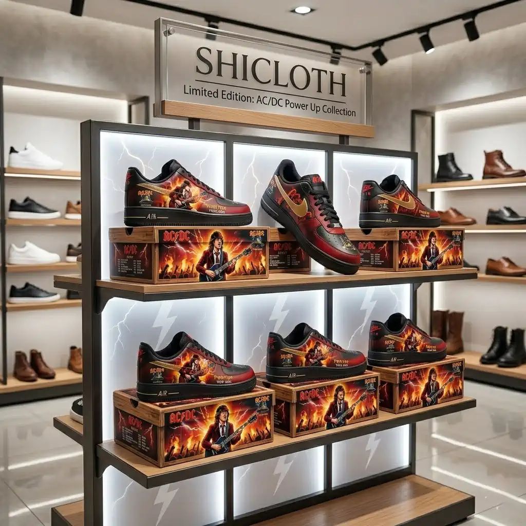 ACDC Power Up Tour 2026 Air Force 1 Shoes