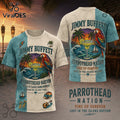 Jimmy Buffett Parrothead Nation Fins Up Gift for Men T-Shirt