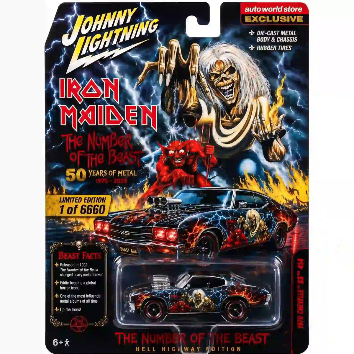Iron Maiden ‘The Number of the Beast’ 50 Years of Metal Collector Car