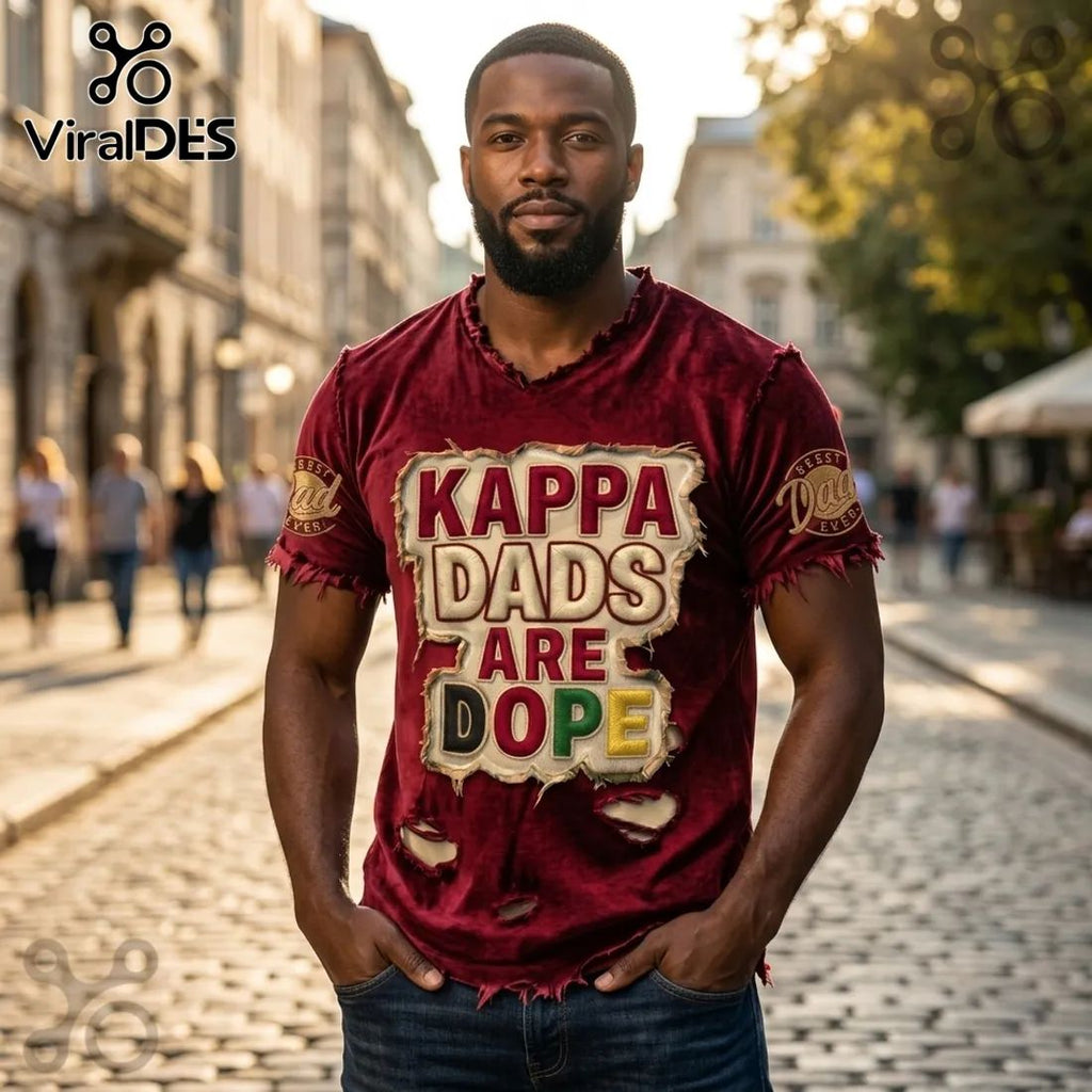 Kappa Alpha Psi Fraternity Kappa Dads Are Dope Burgundy Shirt
