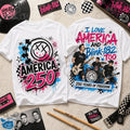 Blink-182 x America 250 Years Of Freedom Patriotic Graphic T-Shirt