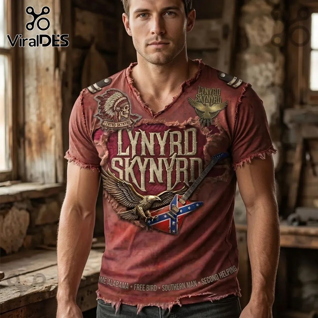 Lynyrd Skynyrd Vintage Distressed Sweet Home Alabama T-Shirt