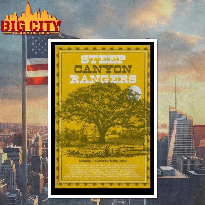 Funny Poster 2026 Steep Canyon Rangers Spring Summer TOUR Shirt
